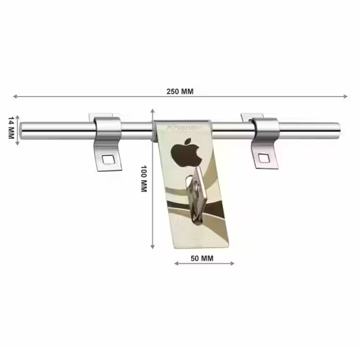 LEZAR 14 mm Aldrop Handles (1 PCS) – Strong Door Handles for Bathroom, Kitchen & Main Doors