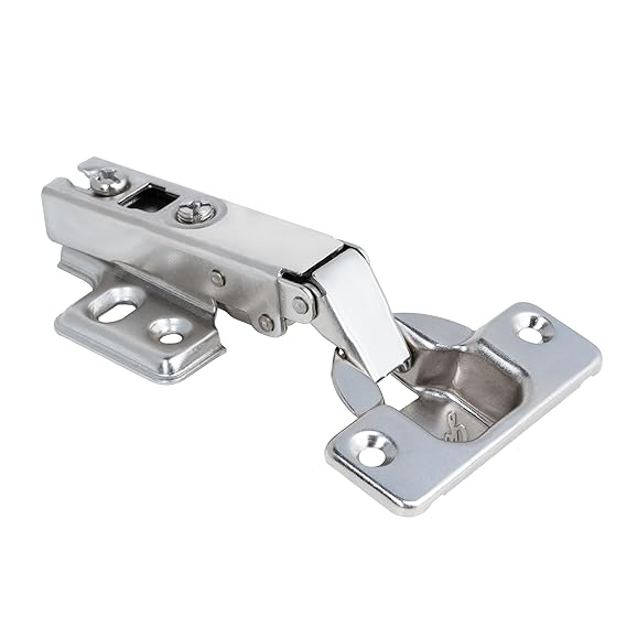(Pack of 2) 0 No. Hydraulic Auto-Close Hinges – Stainless Steel Soft Close Cabinet Hinges for Wardrobe, Almira, Kitchen & Home (Full Overlay)