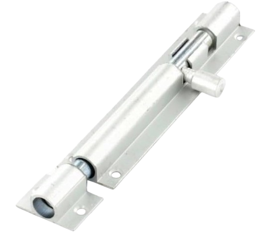 Aluminium 10mm Tower Bolt 4 Inch – Heavy Duty White Door Bolt for Home & Office Security Pack Of 12 Piece